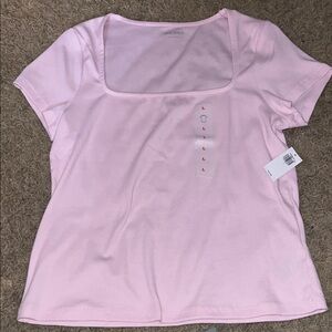 Old Navy Light Pink Short Sleeve Tee